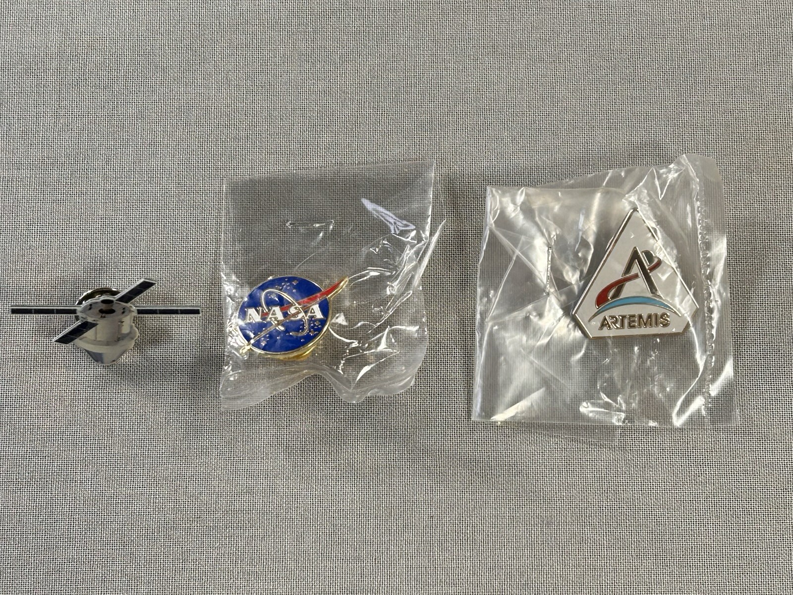 NASA Lapel Pins Lot Of 3 Orion NASA Artemis Pins