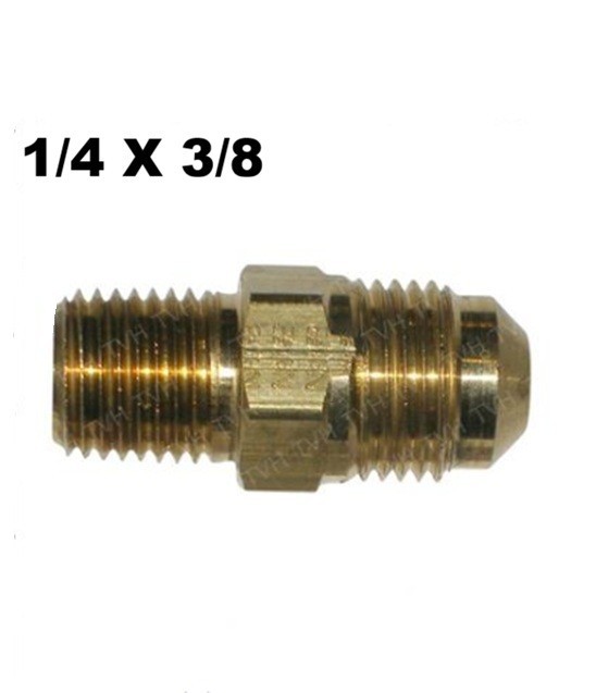 48F6-4 74408 F4-14220 FITTING PROPANE 3/8 X 1/4 - THREAD ADAPTER MALE BRASS