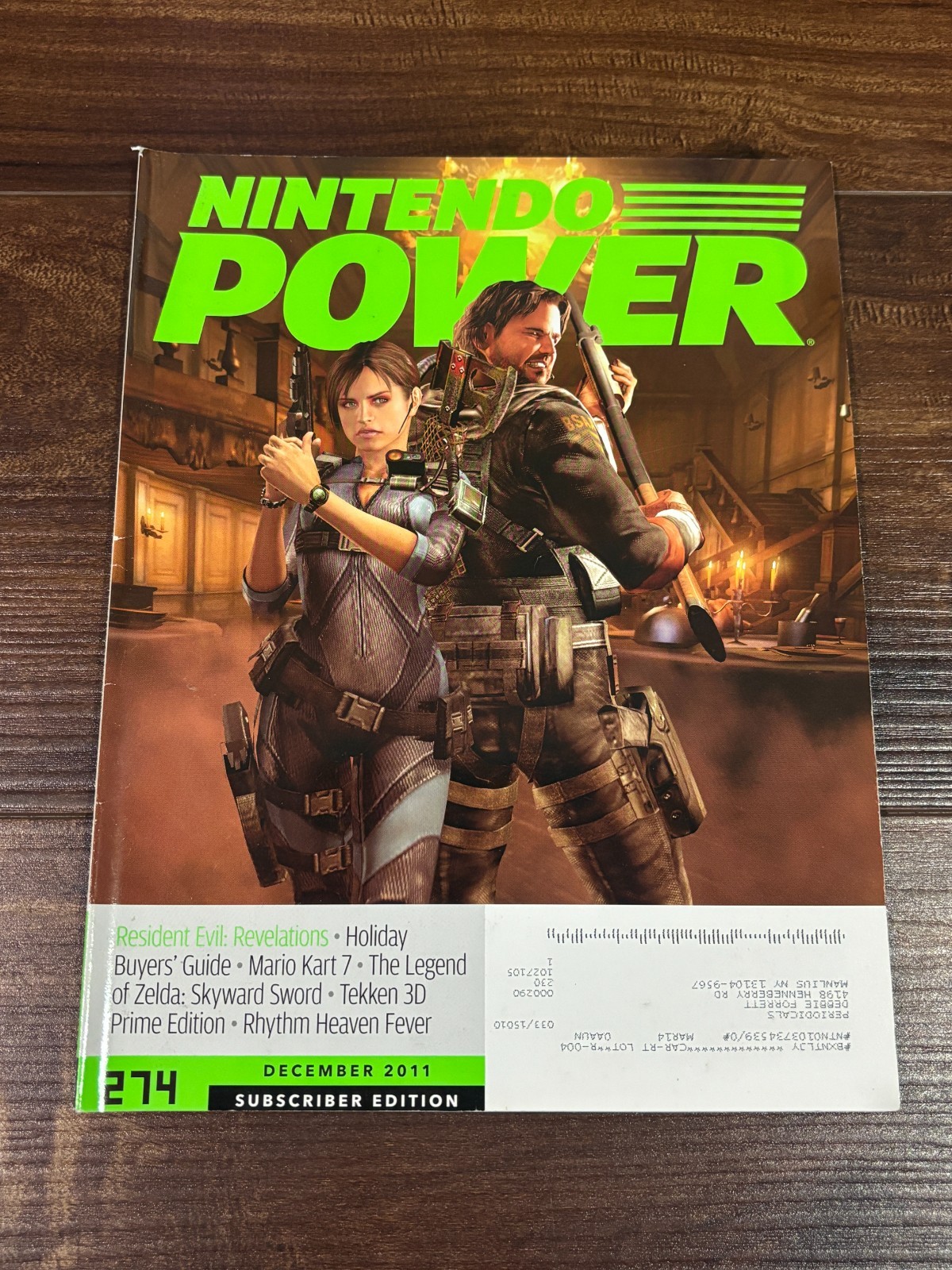 Nintendo Power Magazine Volume 274 December 2011 Resident Evil Revelations