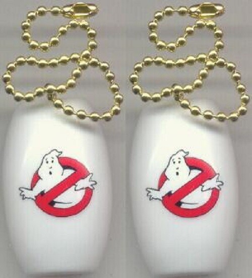Set of 2 Ghostbusters Ceiling Light / Fan Pulls