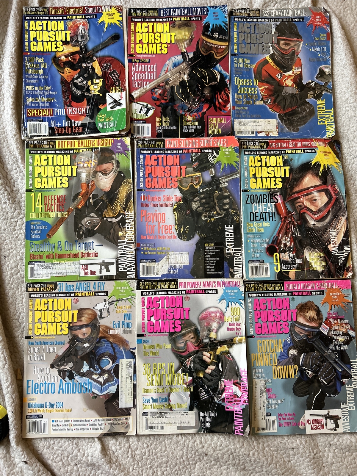 2004 Action Pursuit Games APG Paintball Magazines