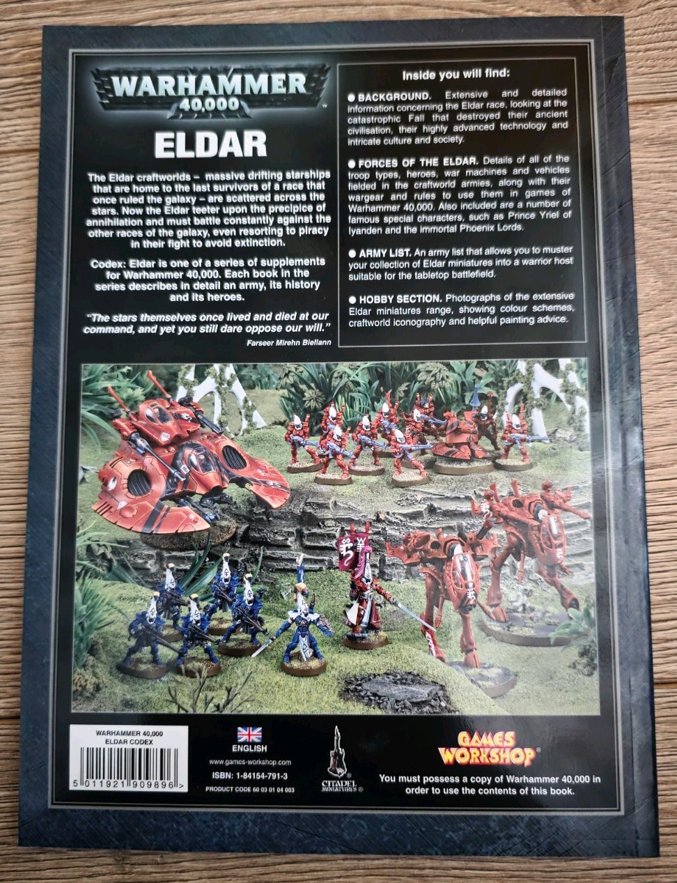 Eldar Codex Warhammer 40K 4th Ed 2008 Softcover