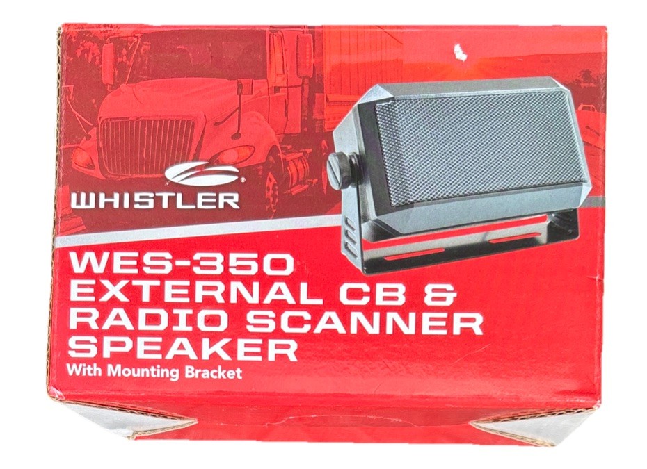 Whistler WES-350 External CB & Radio Scanner Speaker with Bracket NEW