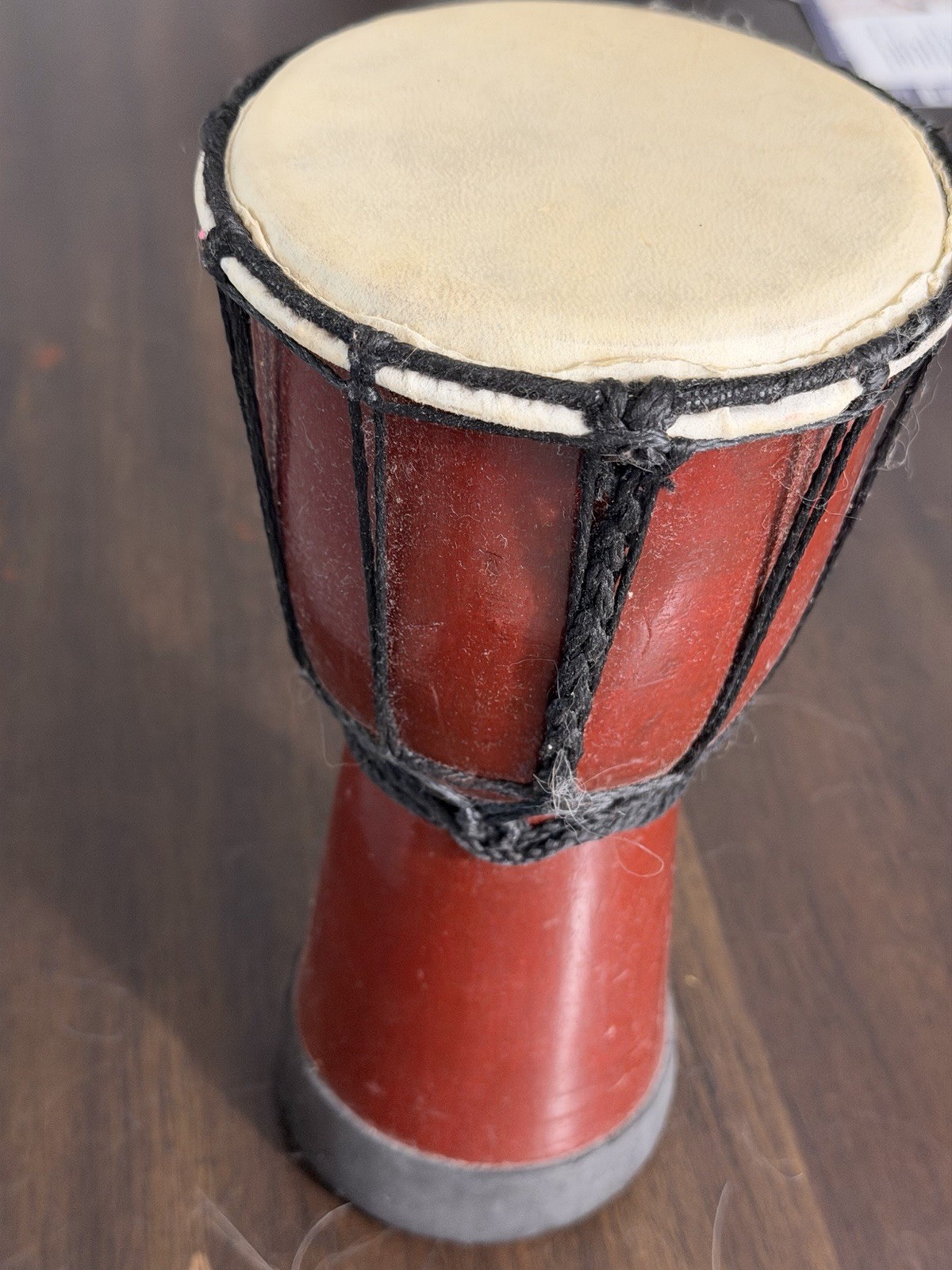 Wood Leather Djembe Drum Rope Tuned Hand Percussion Instrument