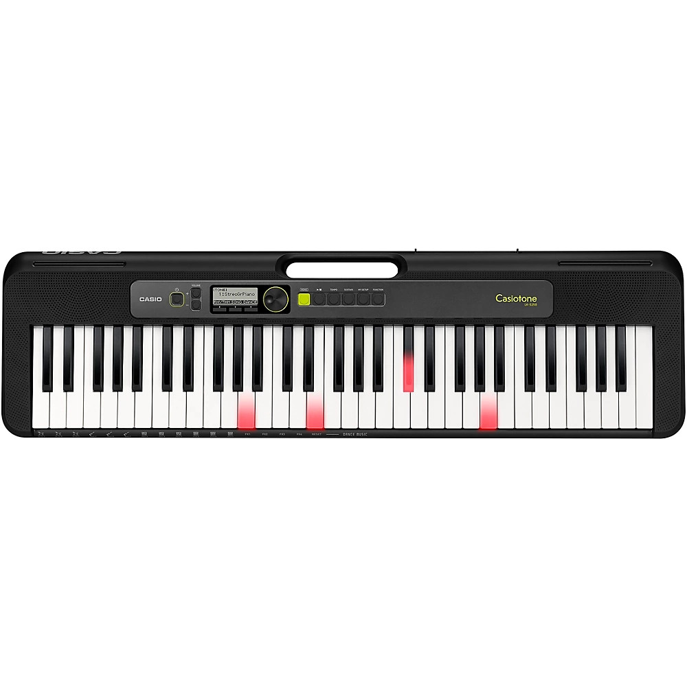 Casio Casiotone LKS250 Lighted 61Key Digital Keyboard Essentials Bundle Black