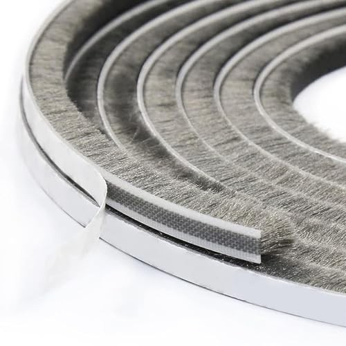 Pile Weatherstrip Window Felt Brush Weather 9mm x 33 Ft (for Gaps 4.5-7.5 mm)