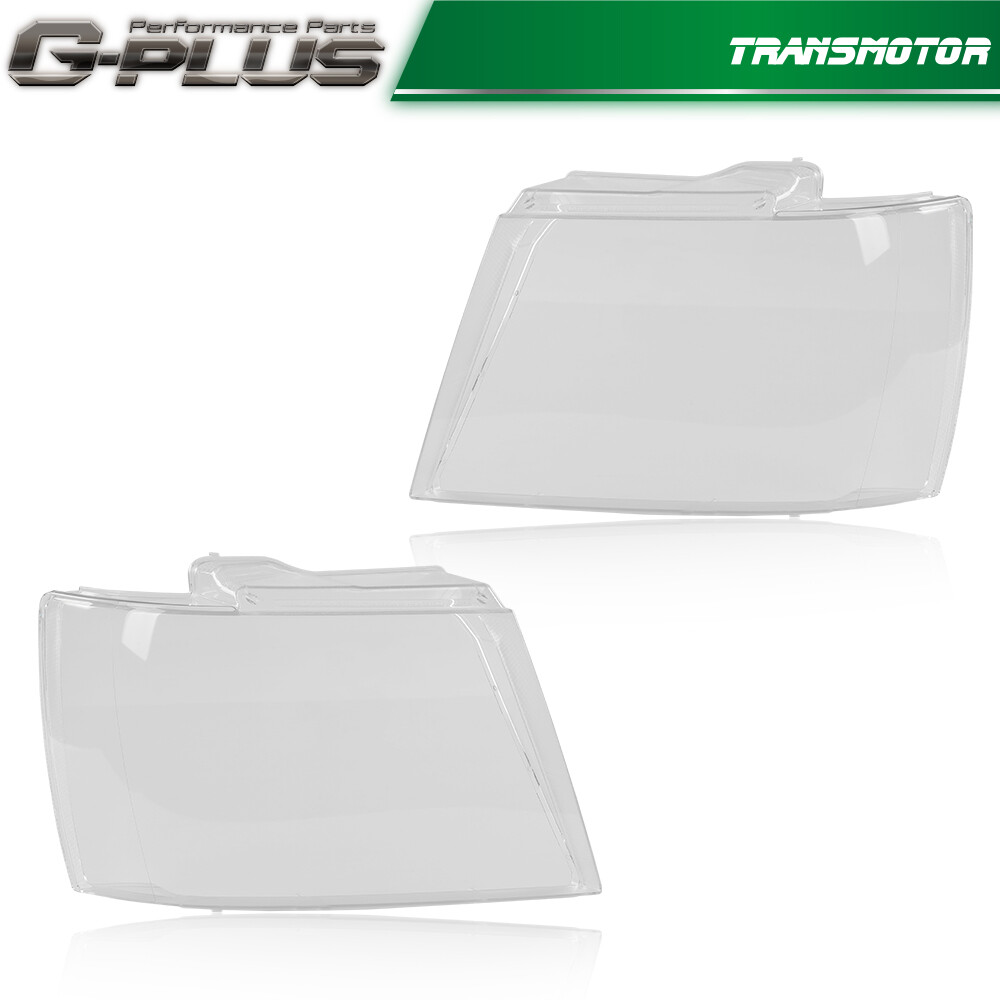 Headlamp Headlights Lens Clear Cover Fit For 2007-2014 Chevy Tahoe Suburban Pair