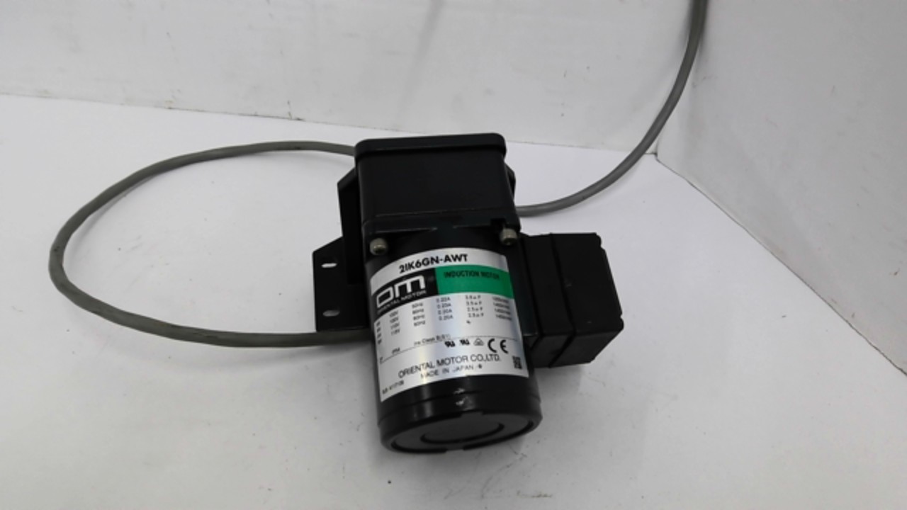 Oriental 21K6GN-AWT Gear Motor with 2GN12.5KA Gear Head 110/115 Volts .20 A
