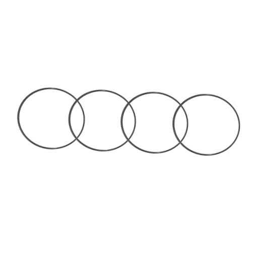 Rtrhinotuning 75mm Black Wheel Center Cap Rubber O-Rings Set 4 PCS OD: 75mm