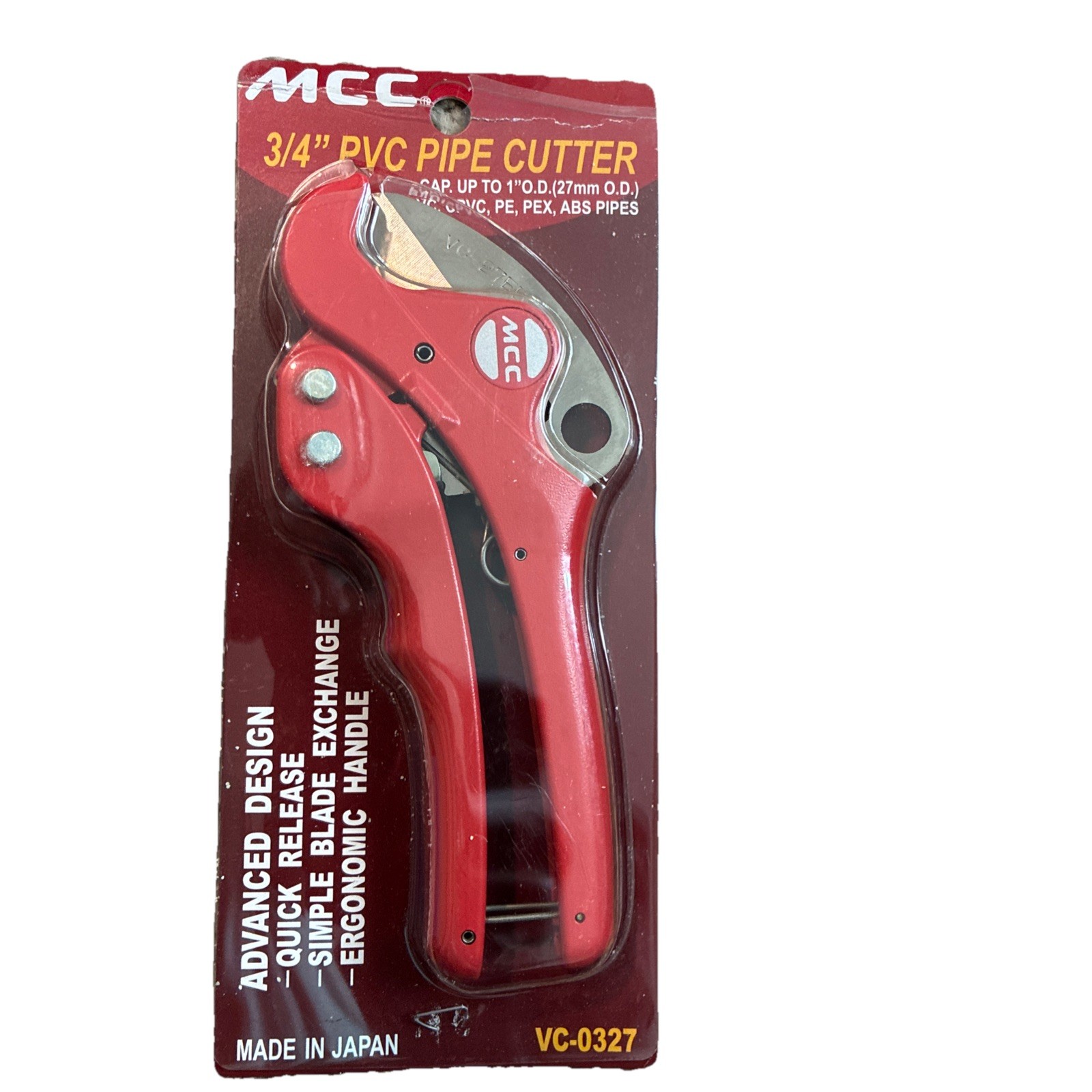 MCC PVC Pipe Cutter (ratchet type) VC-0327 From Japan