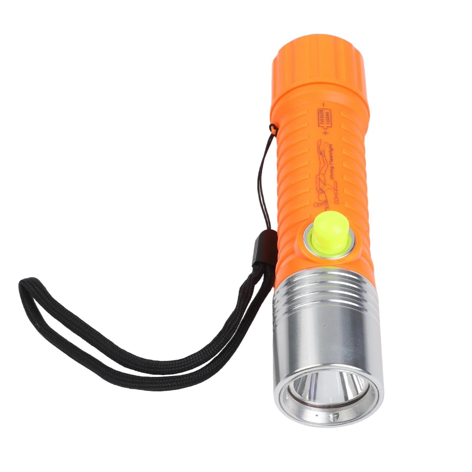 Pratical Flashlight Torch Underwater Lamp Shock-proof Waterproof 148x34.5mm