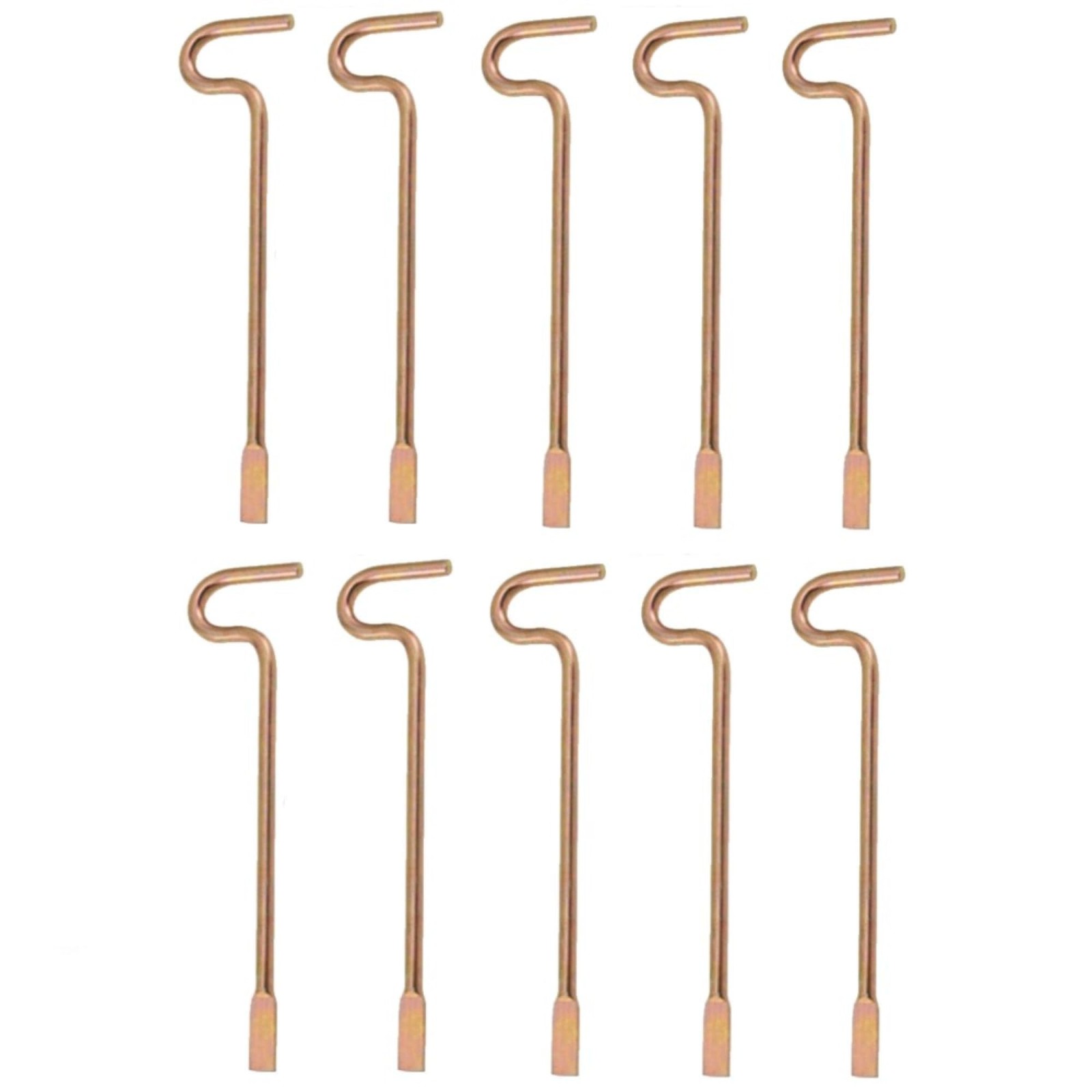 Bedroom/Bathroom Door Steel Emergency Key Pins 2.5" x 5/8" x 3/32", Gold