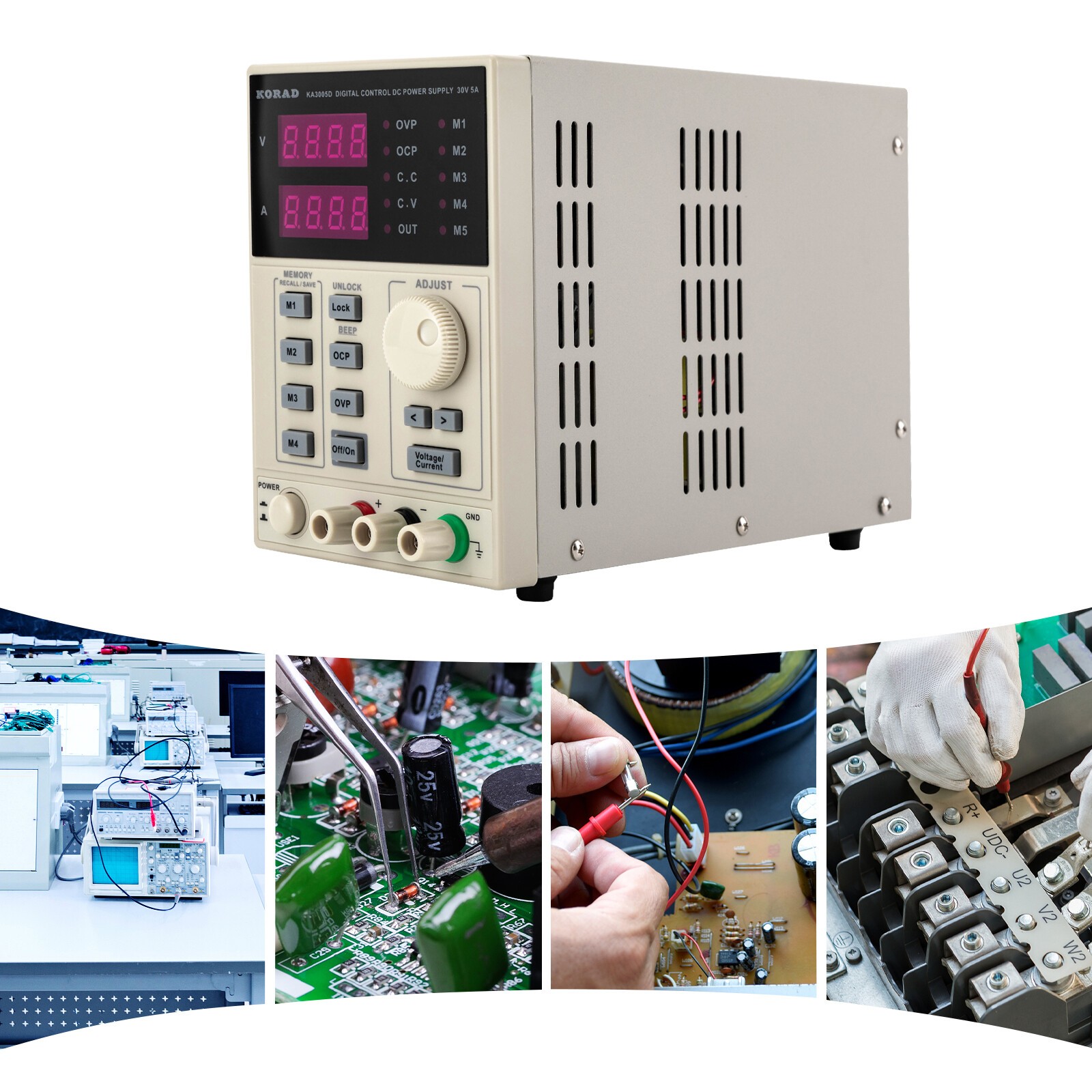 KA3005D DC Power Supply Adjustable Linear Power Regulated Bench Switching