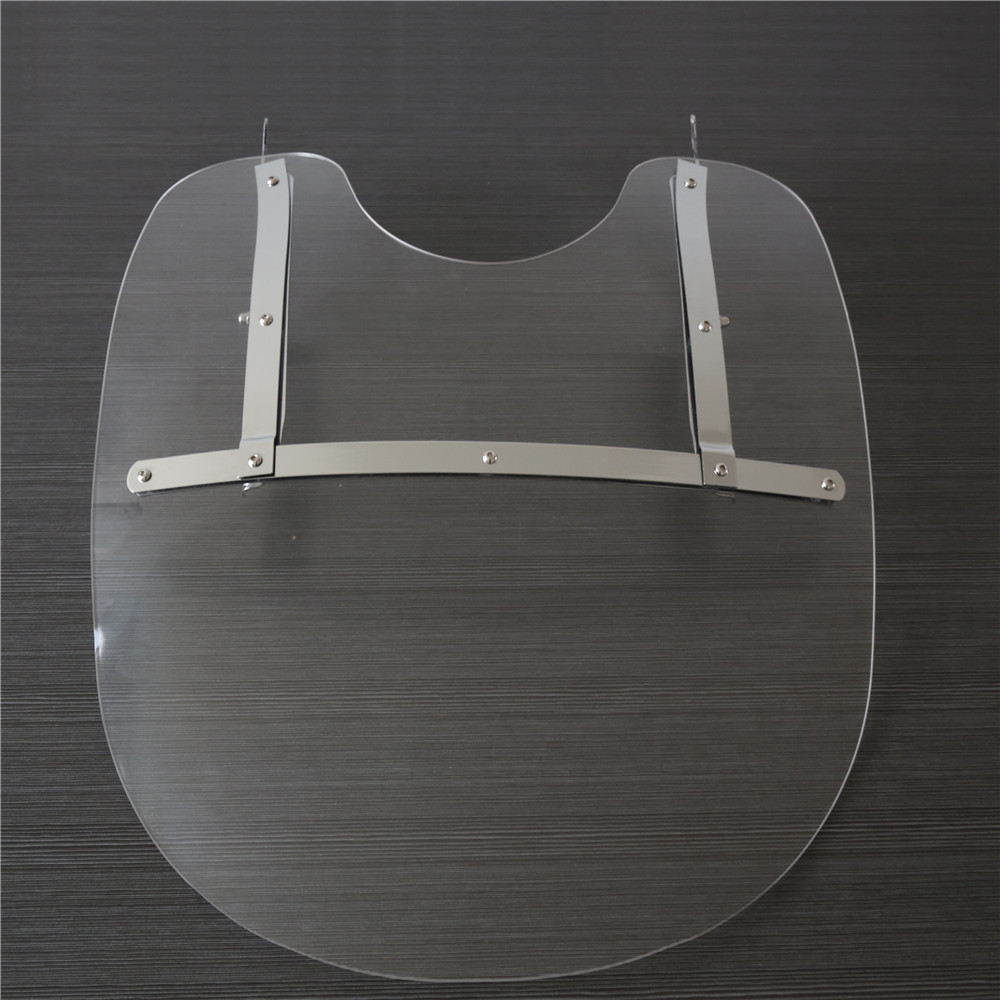 26''X23'' Detachable Windshield For Harley Heritage Softail Fat Boy Clear 00-17
