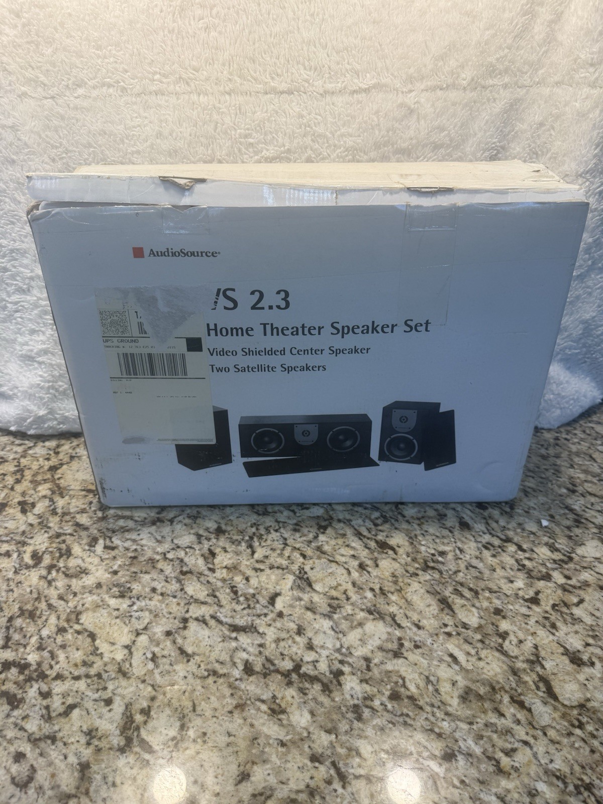 Audiosource VS 2.3 Speakers. Front Right/Left & Center Channel. 3 Speakers. New