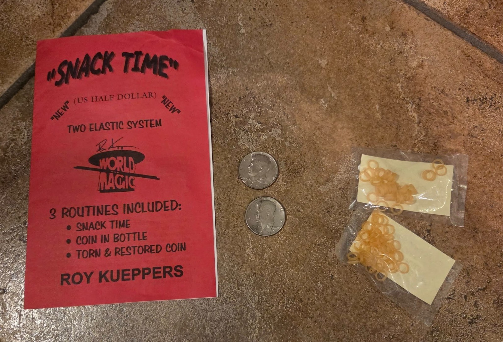 Snack Time Half Dollars by Roy Kueppers Magic Mentalism Tricks