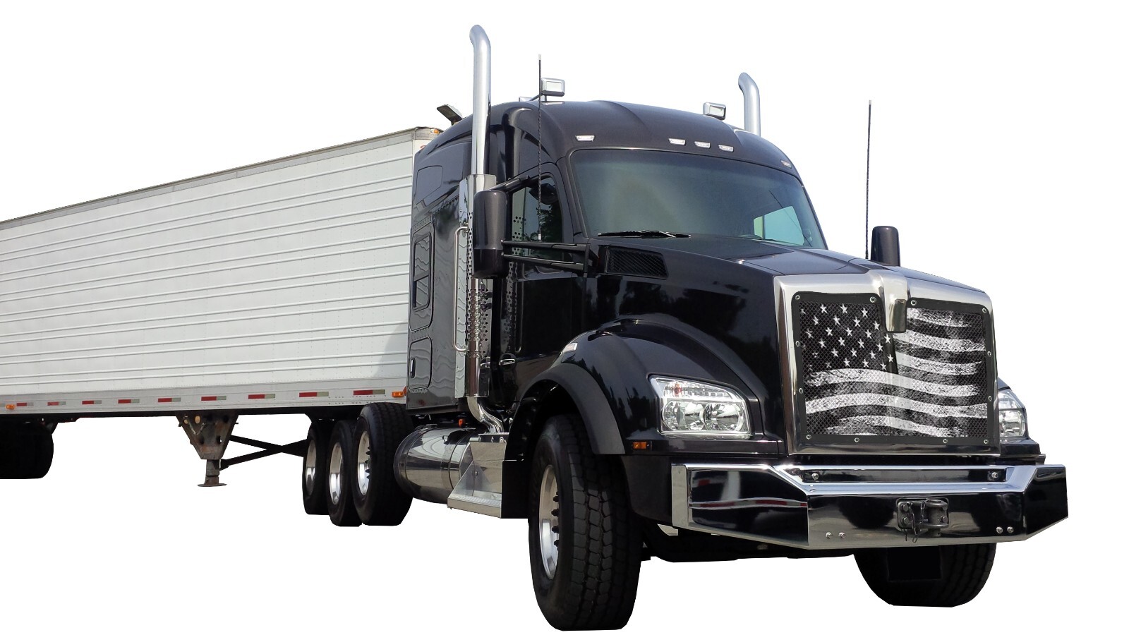 Premium Tactical Flag Mesh Bug Screen Fits Kenworth T880 Outside Mount