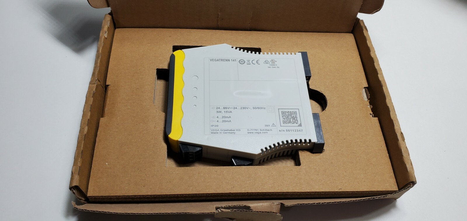 VEGA power supply isolation barrier VEGATRENN141 TRENN141.IXXXKXX PN191584