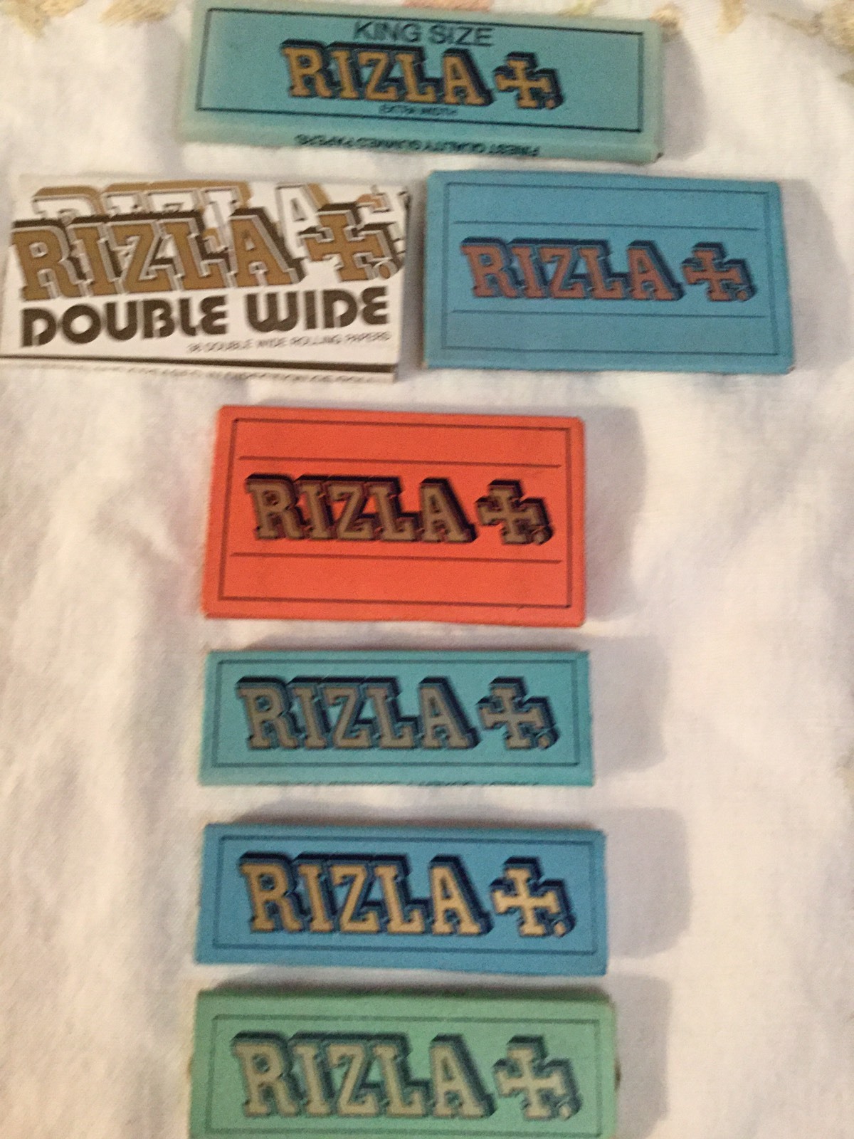 Vtg/Unused 7 Rizla Limited, Double Wide, Kings Size, Red, Blue Rolling Papers