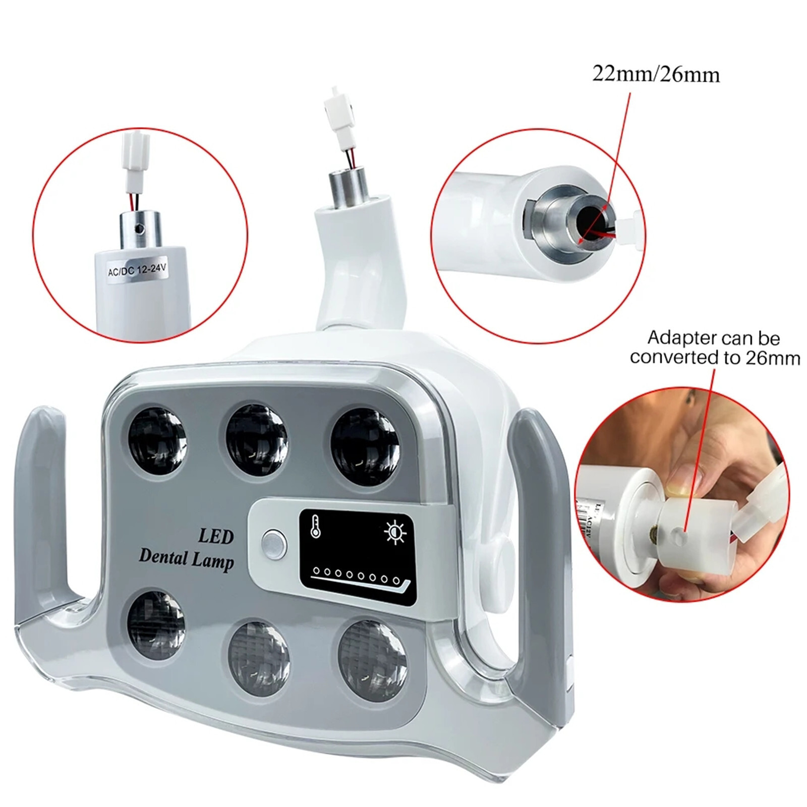 Dental Surgery Operation Lamp with Touch Screen Dental Shadowless Light 22/26mm