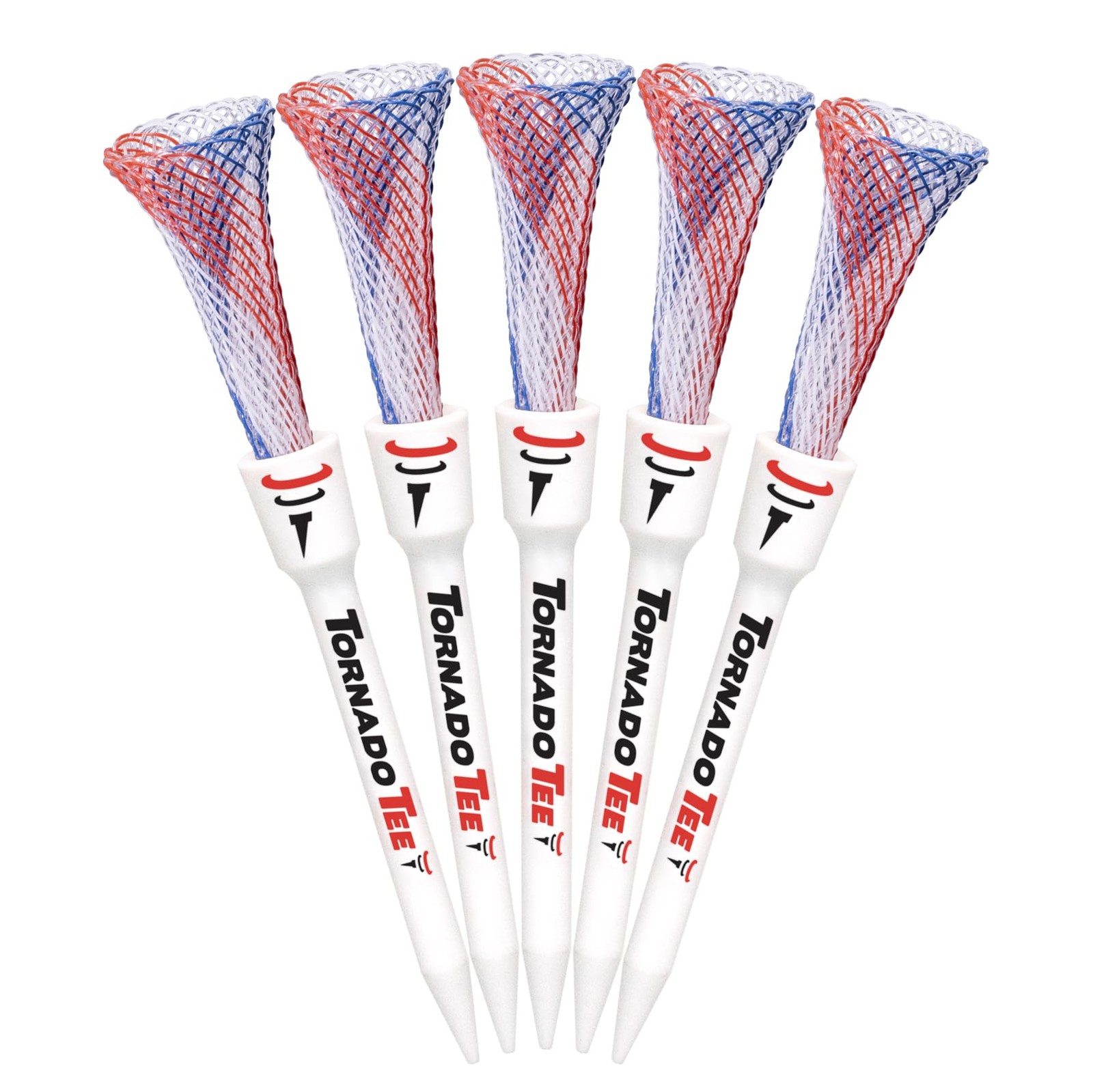 Tornado Tee Red White & Blue High Performance Golf Tee