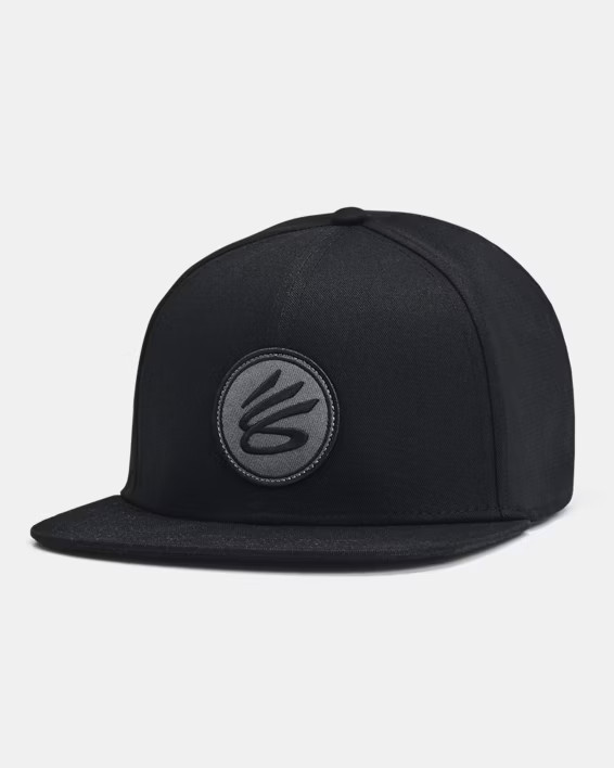 UNDER ARMOUR X CURRY MENS SNAPBACK LOGO HAT BLACK OSFM NWT $40