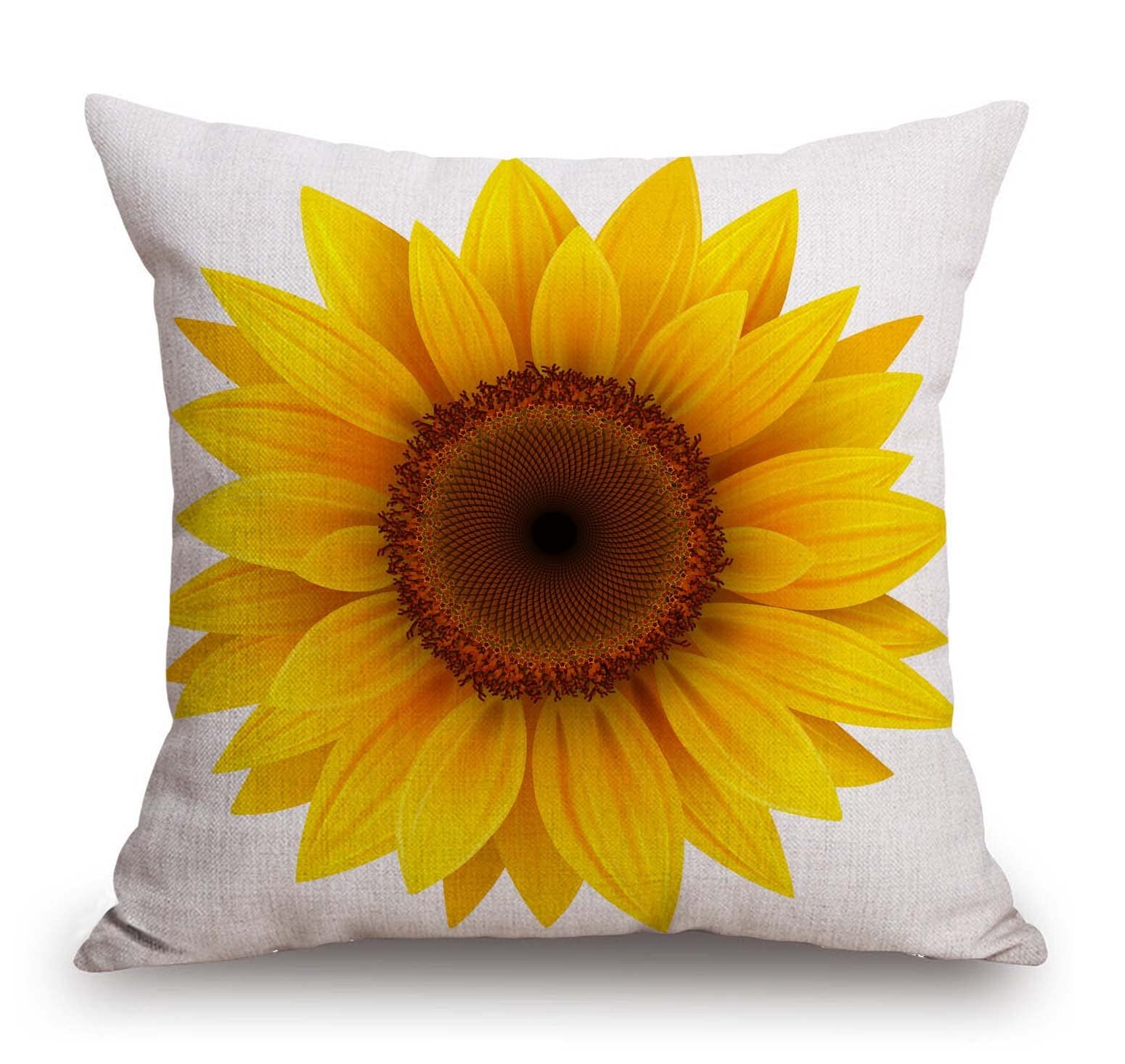 TSSOHU Sunflower Flower Cotton Burlap Linen 18" x (Pack of 1), Tss33
