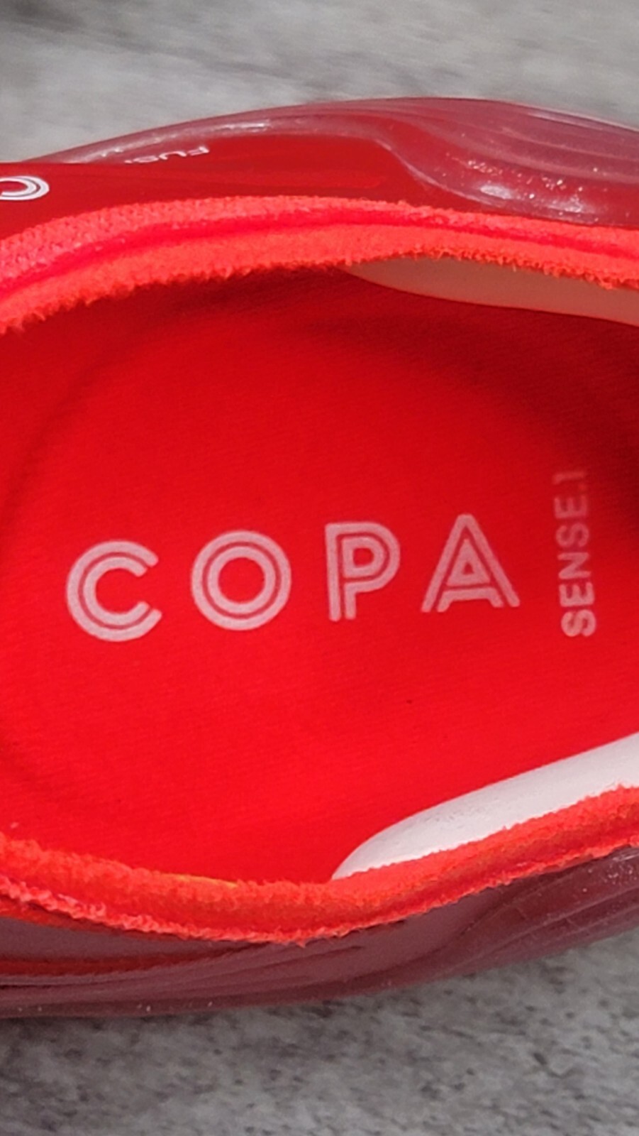 Adidas Copa Sense.1 SG FY6201 Soccer Cleats Football Boots Red White Size 7
