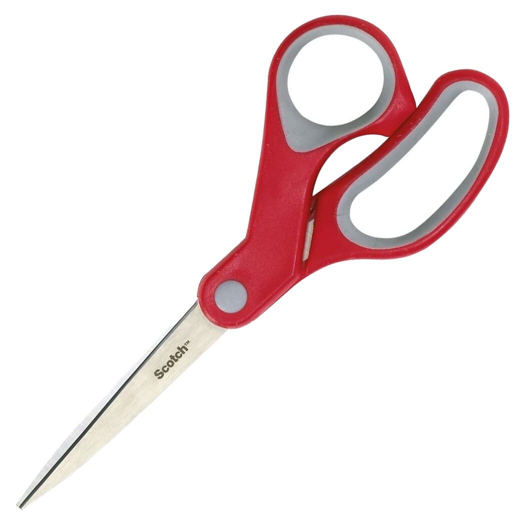 Scotch 8" Multi-Purpose Scissors 1428, Comfort Handle, Stainless Steel