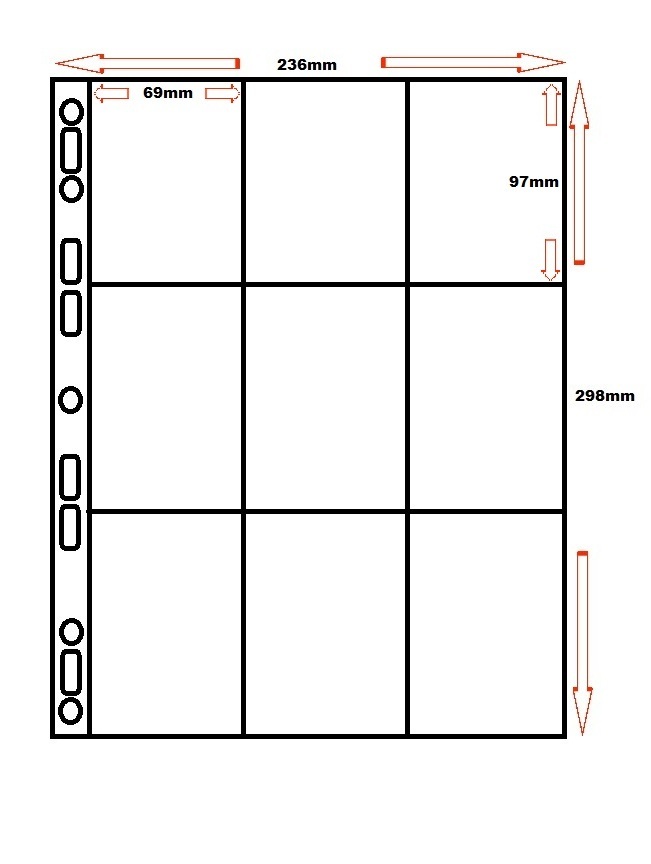 5 x 9 POCKET A4 STORAGE SLEEVES - ACID FREE