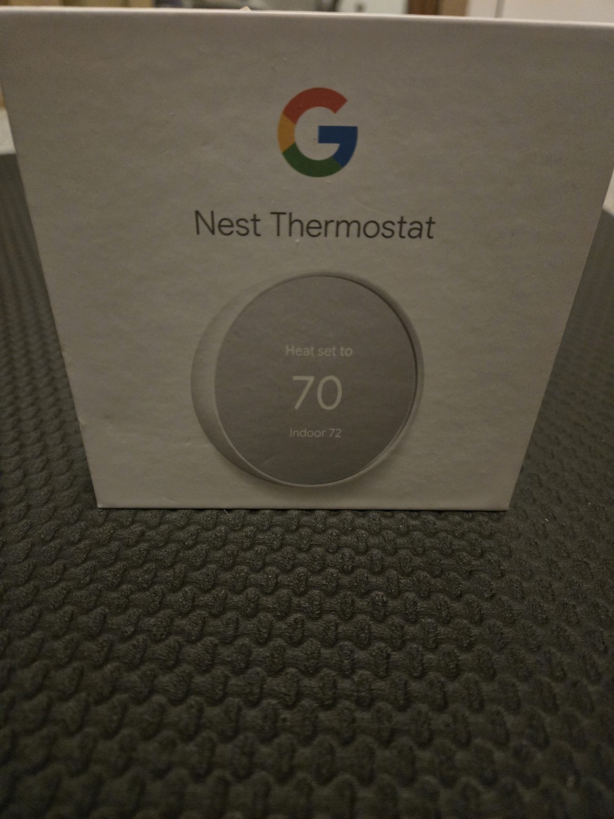 Google Nest Thermostat G4CVZ GA01334-US Programmable Wi-Fi Smart White Circular