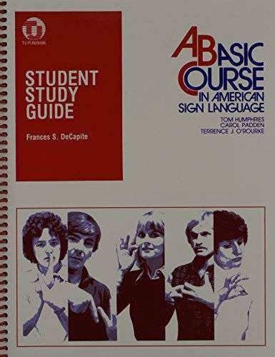 Student Study Guide to a Basic Course in American Sign Language - GOOD