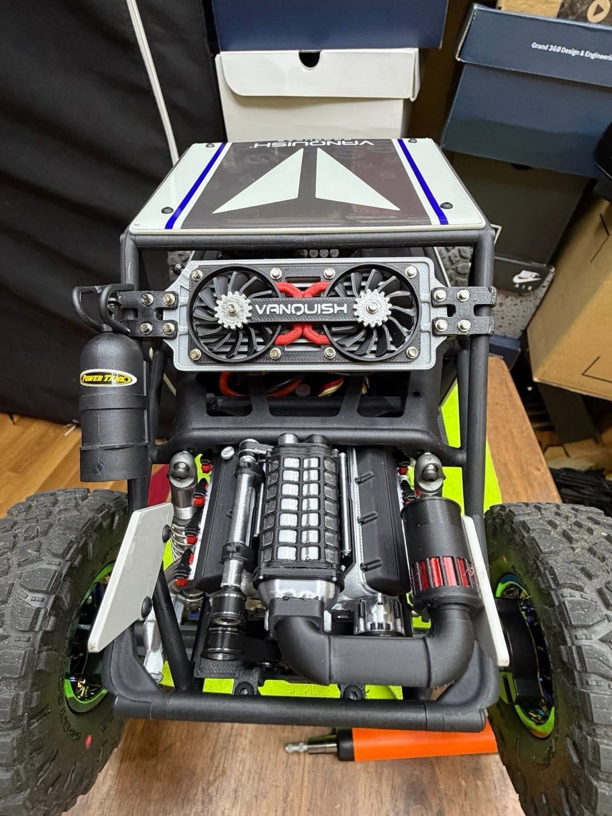 Vanquish H10 Optic 4WS Motor And matching Radiator Many Colors Available