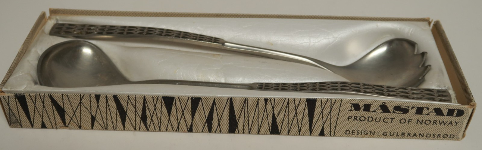 Mastad Product of Norway Design: Gulbrandsrod Set of 2 Serving Salad Spoons 404