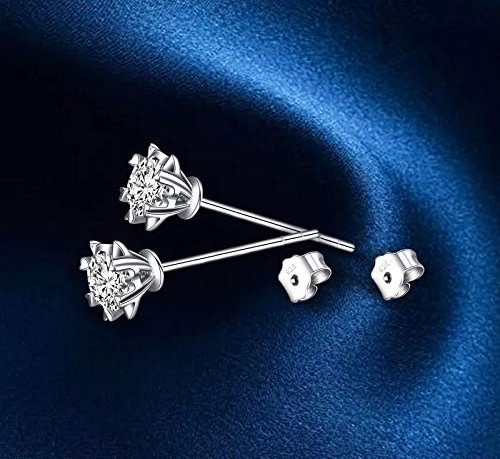 30PCS 925 Sterling Silver Earring Backs 15 Pairs Secure Ear Locking Nuts