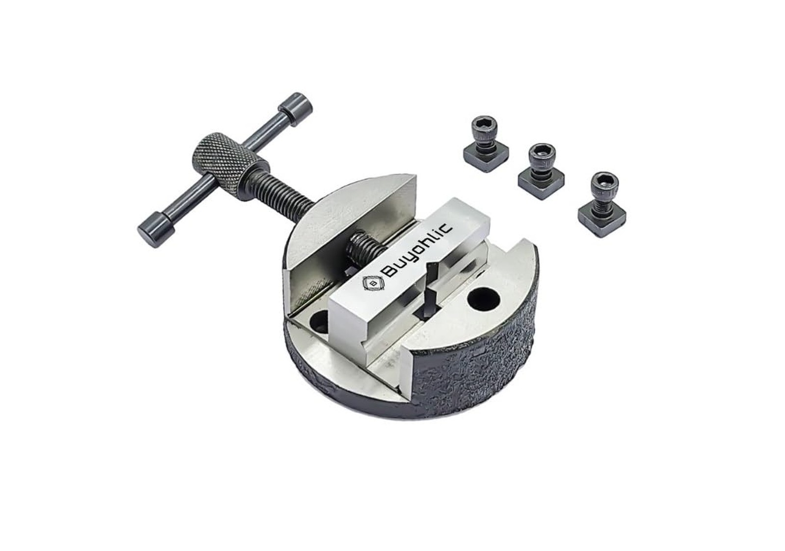 ADI Small Round Vice 80 mm for 3" & 4" Rotary Tables - Black Milling Vice