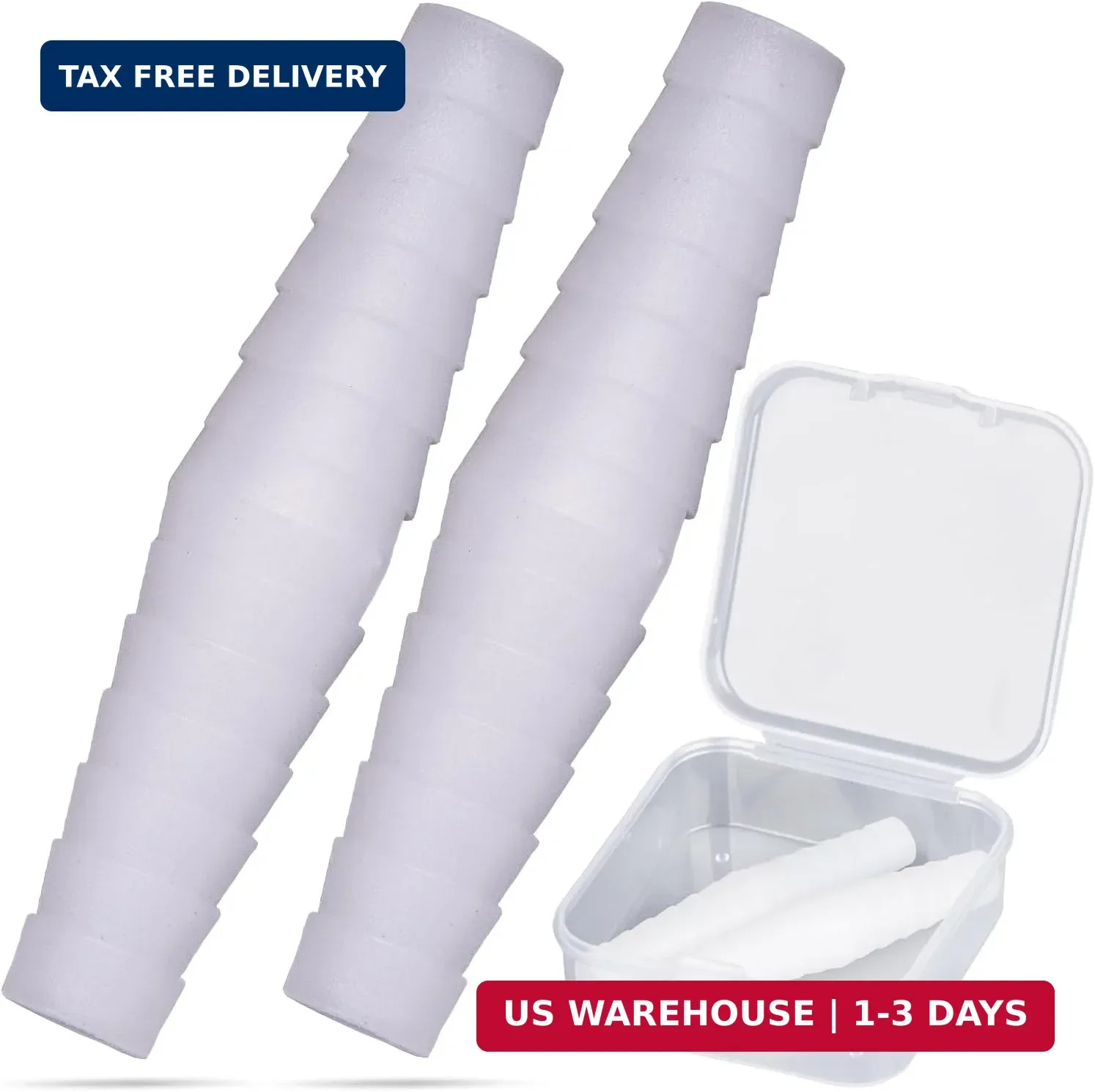 Enema Tube Hose Connector Adapter - Polypropylene Step Fit for 7mm to 12mm Inner