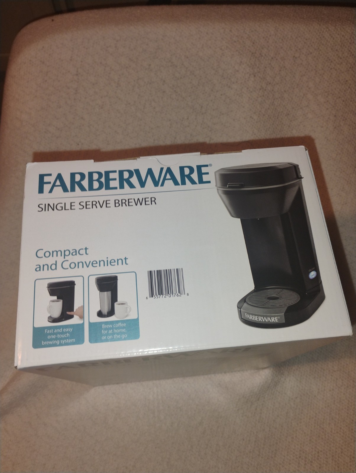 NIB Farberware Single Serve Maker Brewer Compact & Convenient One Touch Brewing