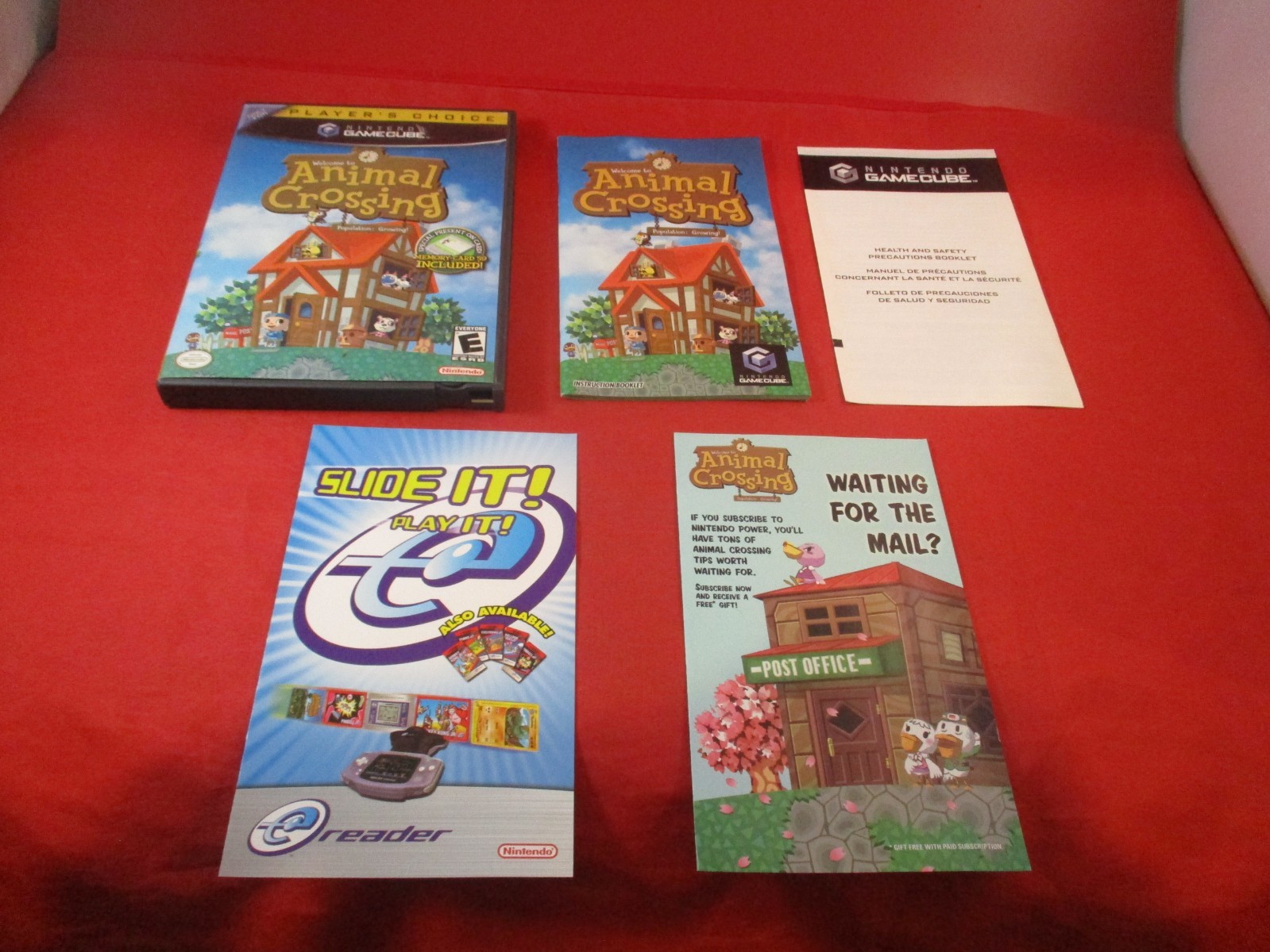 Animal Crossing Nintendo Gamecube EMPTY Case & Manual & Inserts ONLY (no game)
