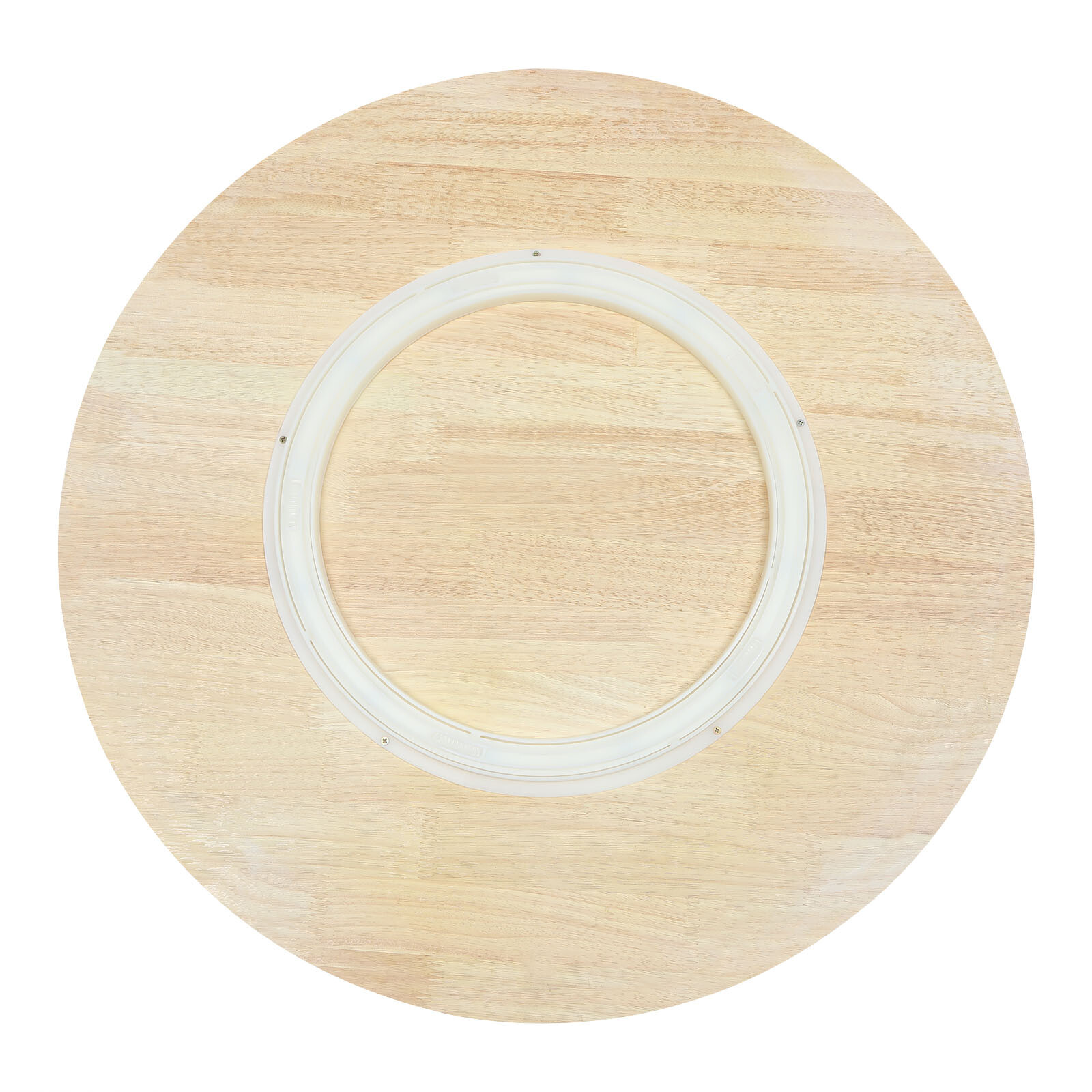 27.56'' Oak Lazy Susan Organizer For Table - Wooden Turntable Wood Kitchen Tray