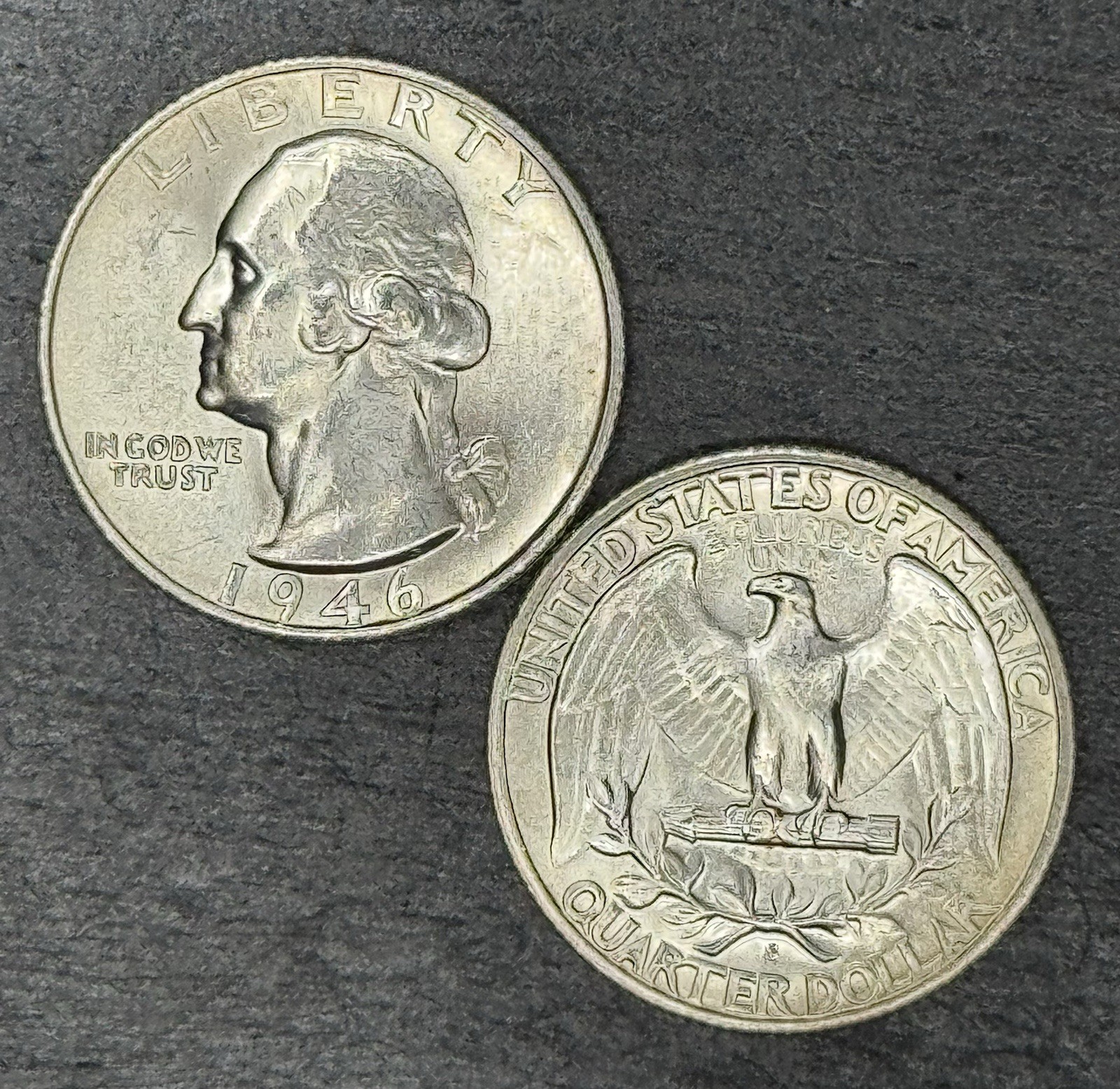1946-S Washington Quarter BU ((UNC)) 90% Silver