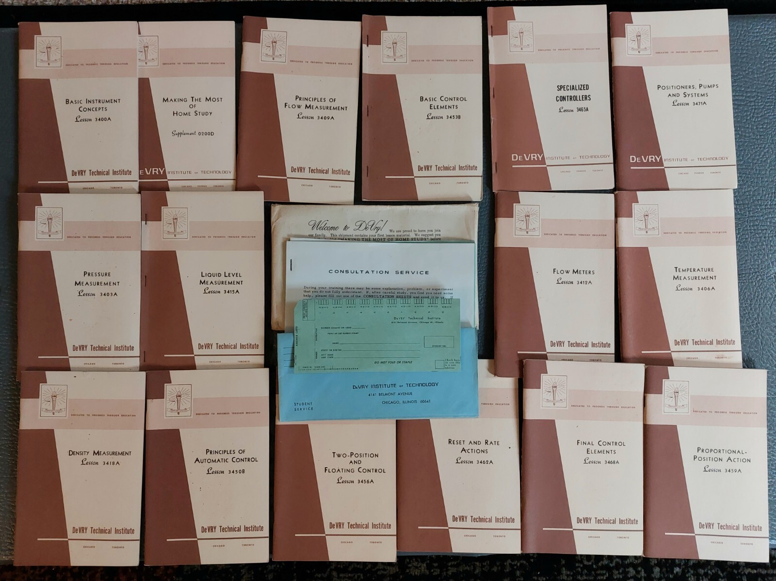 DeVry Technical Institute Lessons Lot of 16 Booklets 1960s
