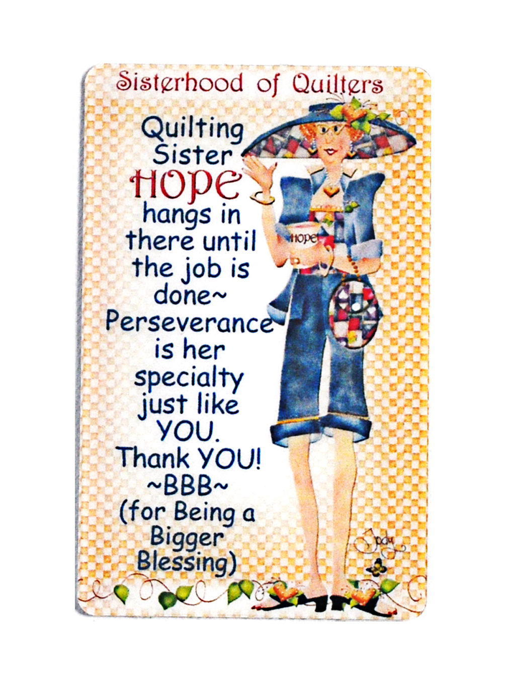Sisterhood of Quilters Hope Magnet