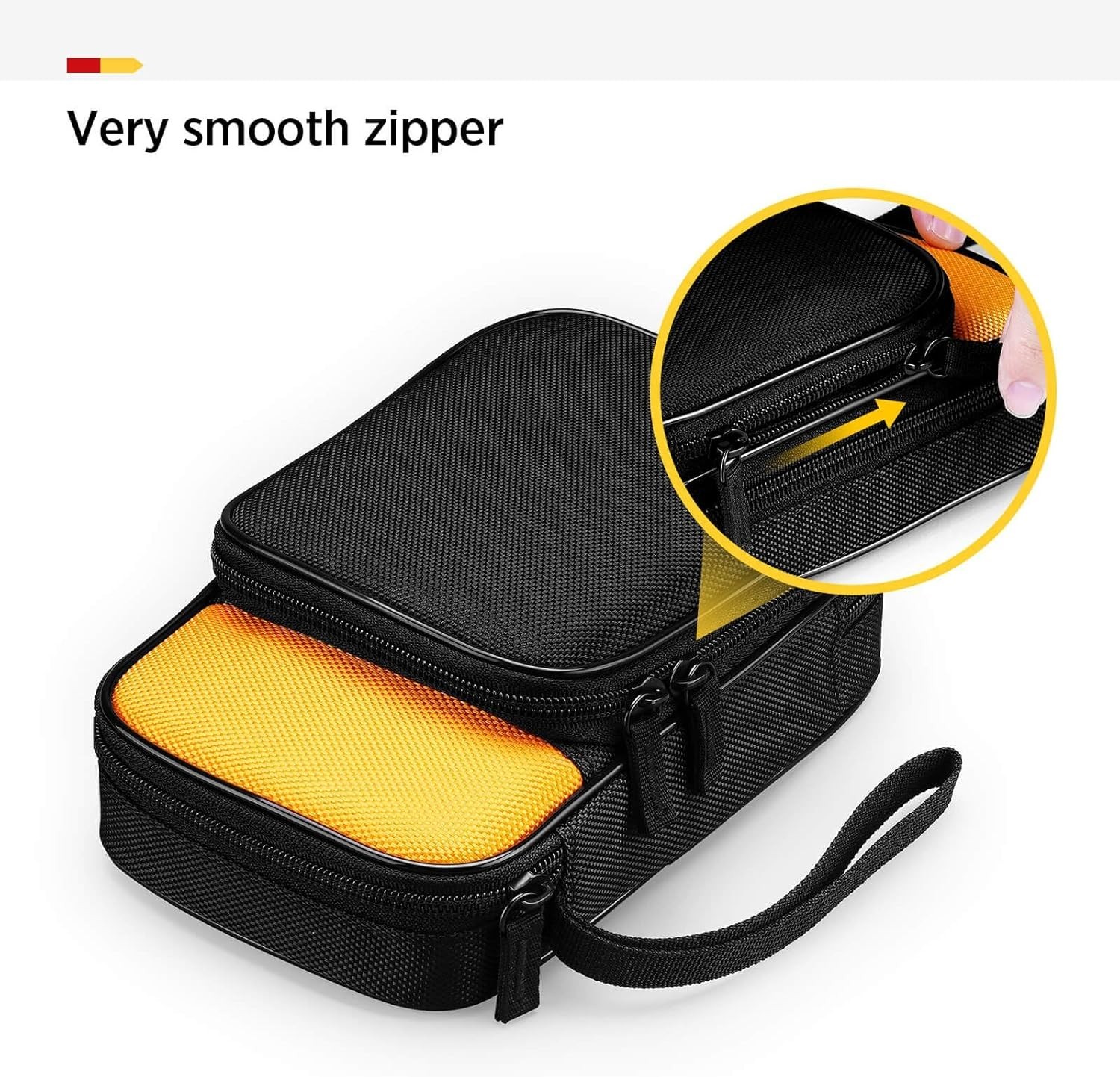 Stylish Zippered Carrying Case for Fluke Multimeters - Two Pocket Organization