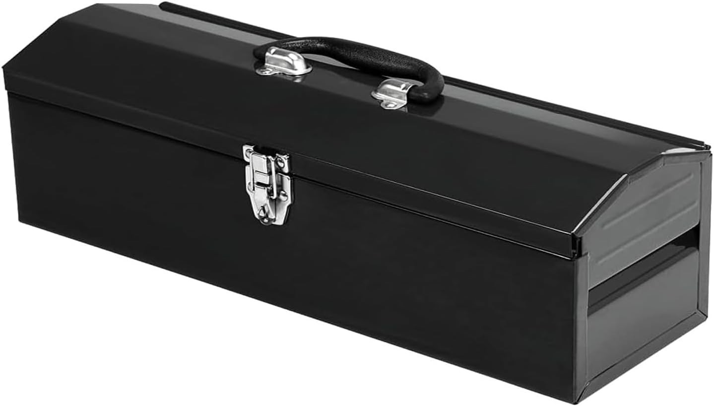 NEW 19" Portable Metal Tool Box Ideal for Mechanic Car Toolbox Workshops Garages