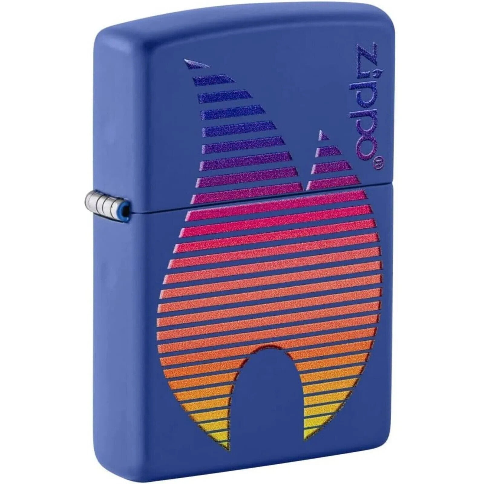 Zippo Flame Design Royal Blue Matte  48996
