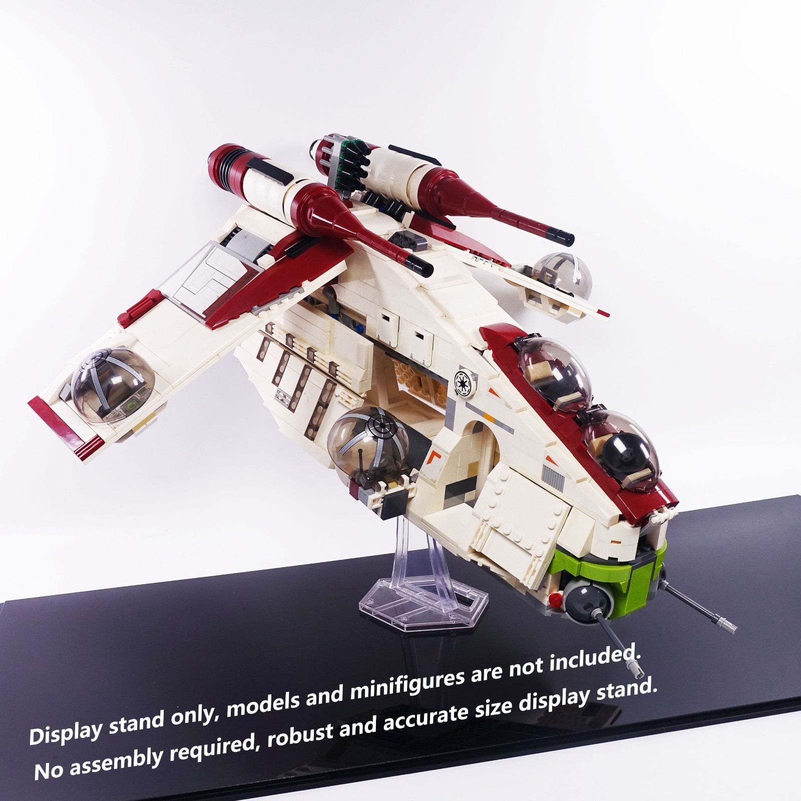 Display Stand for LEGO 75021 7676 7163 Republic Gunship, stand only no model.
