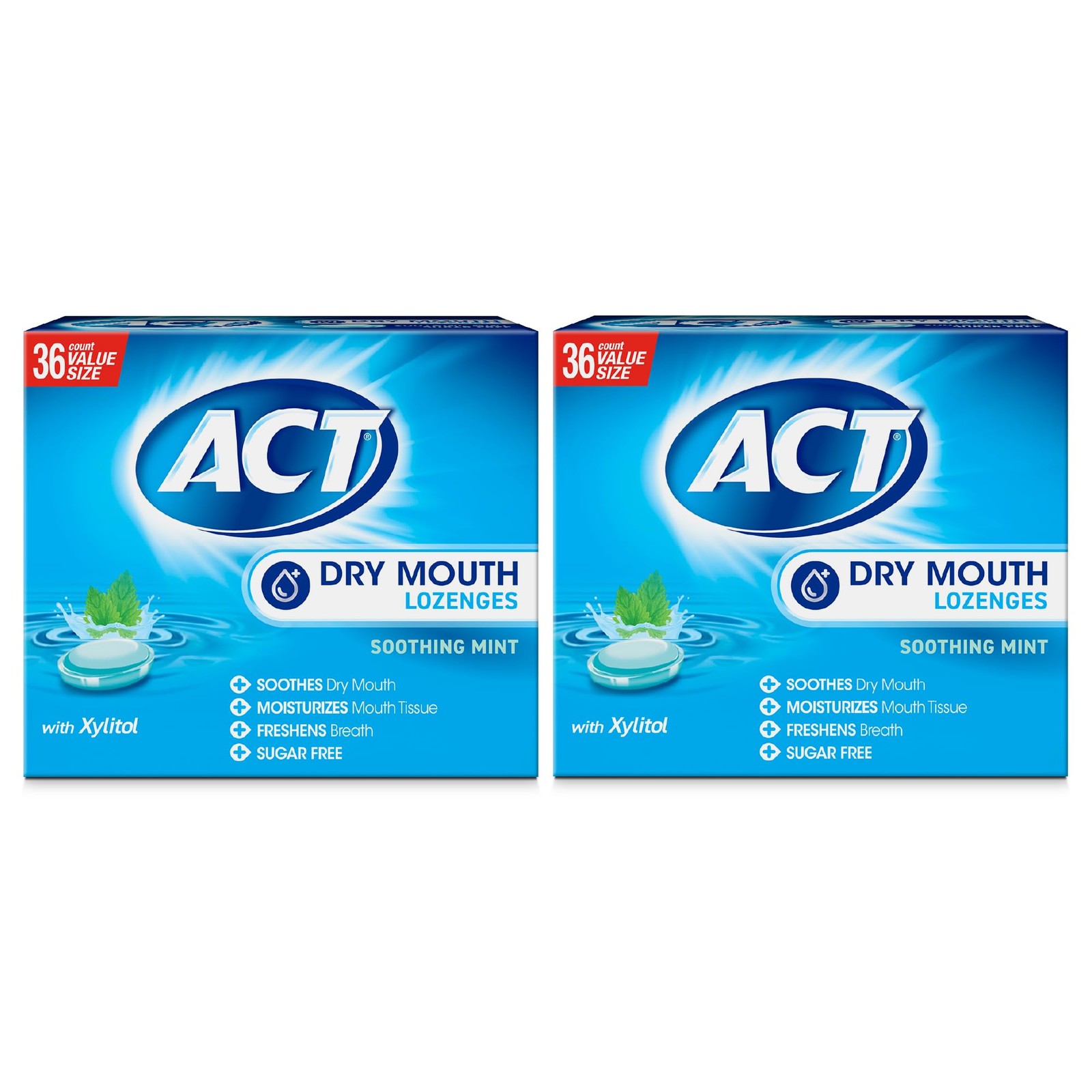 Dry Mouth Lozenges with Xylitol, Soothes, Moisturizes & Freshens, Soothing Mi...
