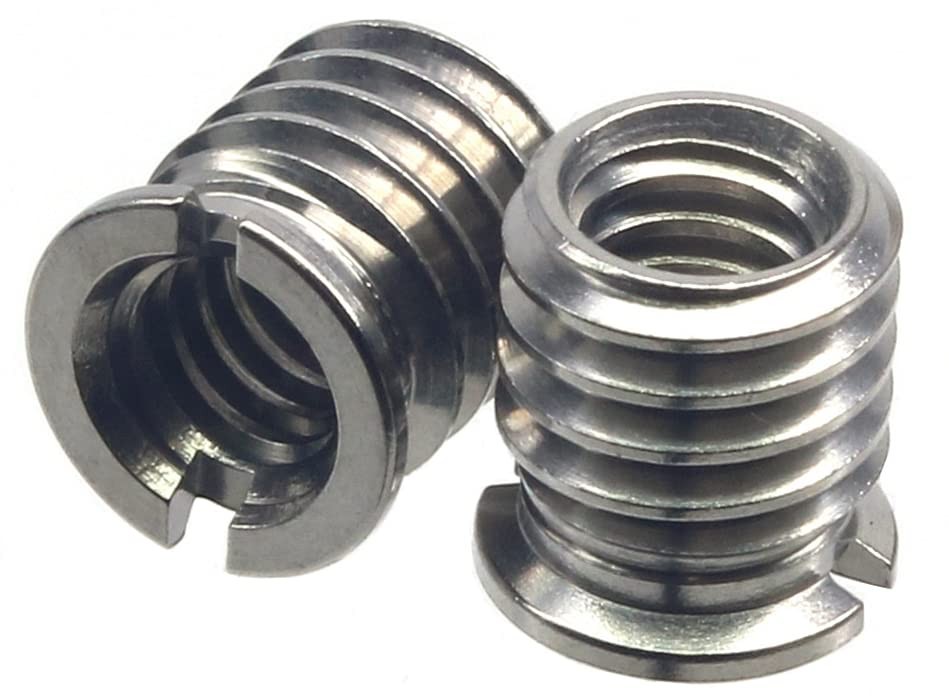 HITHUT Stainless Steel 1/4"-20 Female to 3/8"-16 Male Convert Screw Adapter (...
