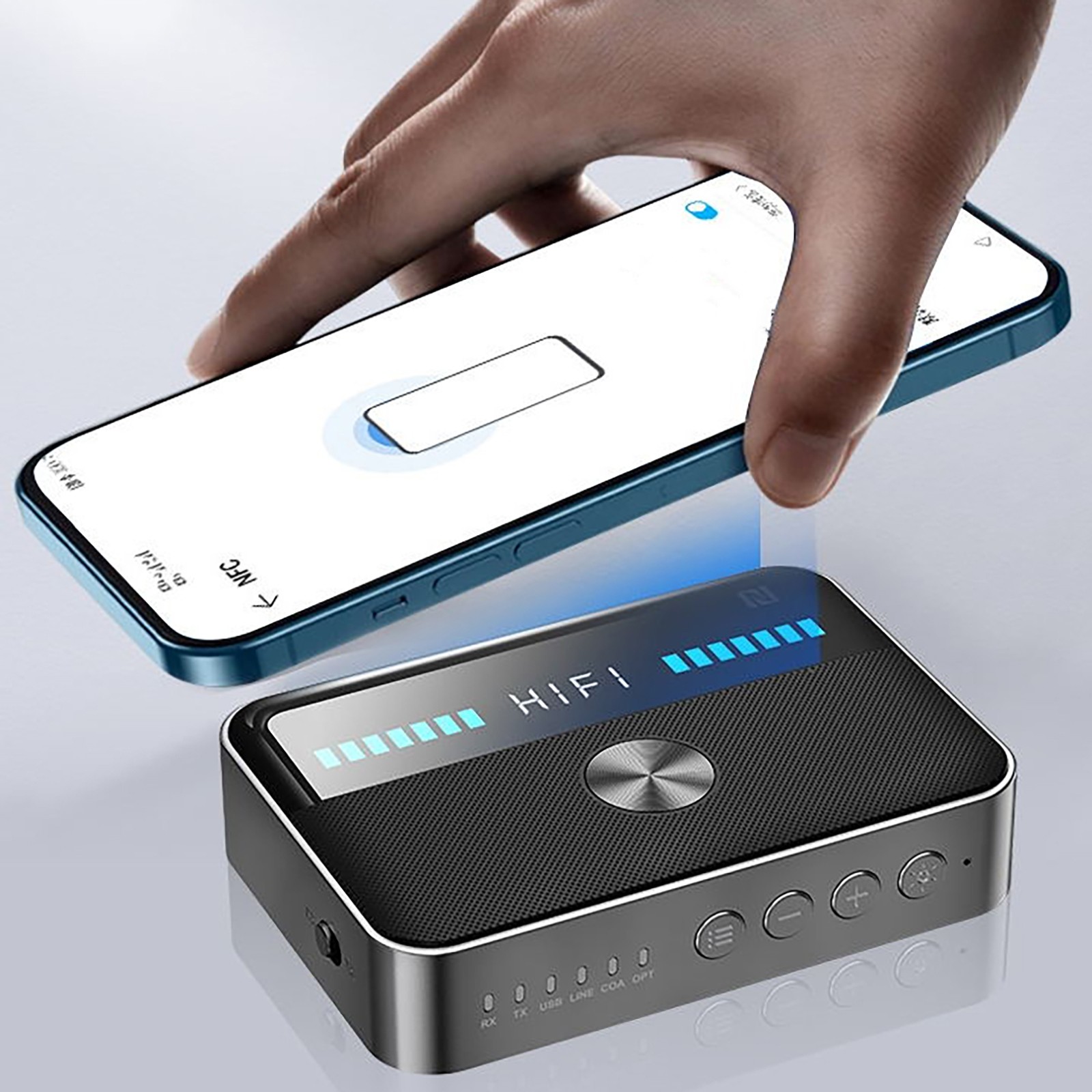 NEW Bluetooth 5.3 NFC Transmitter Receiver Audio Adapter For TV Home Stereos